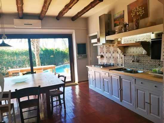 Casa rural alquiler íntegro Cal Sisco para 15 personas Vilamaniscle Exterior foto